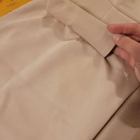 Micas Women's Size Medium Strapless Khaki Tan Mini Dress Polyester Blend NWT - Picture 7 of 7